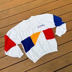 Vintage Puerto Vallarta Mexico Colorblock Sweatshirt Size Medium - Large